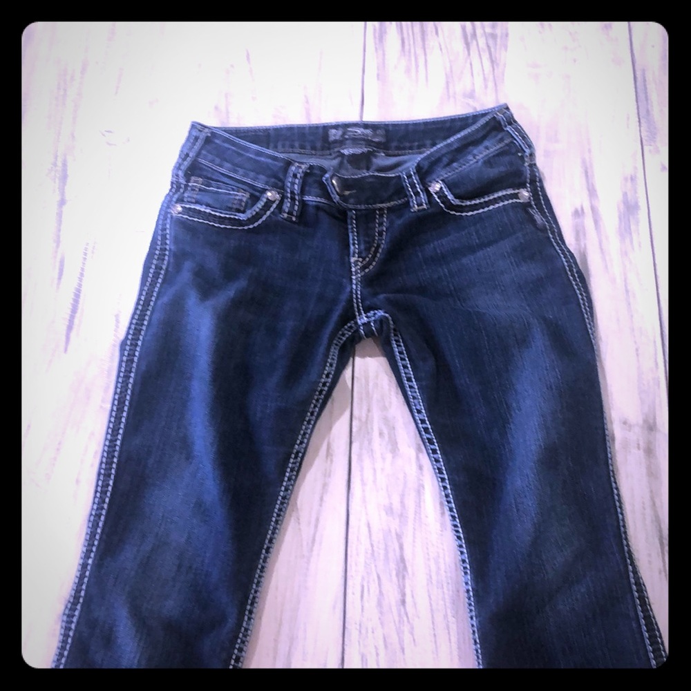 Silver bootcut jeans